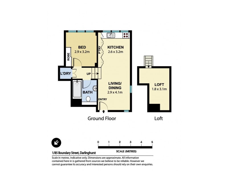 1/85 Boundary Street, Darlinghurst NSW 2010 Floorplan