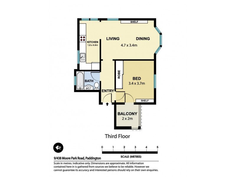9/438 Moore Park Road, Paddington NSW 2021 Floorplan