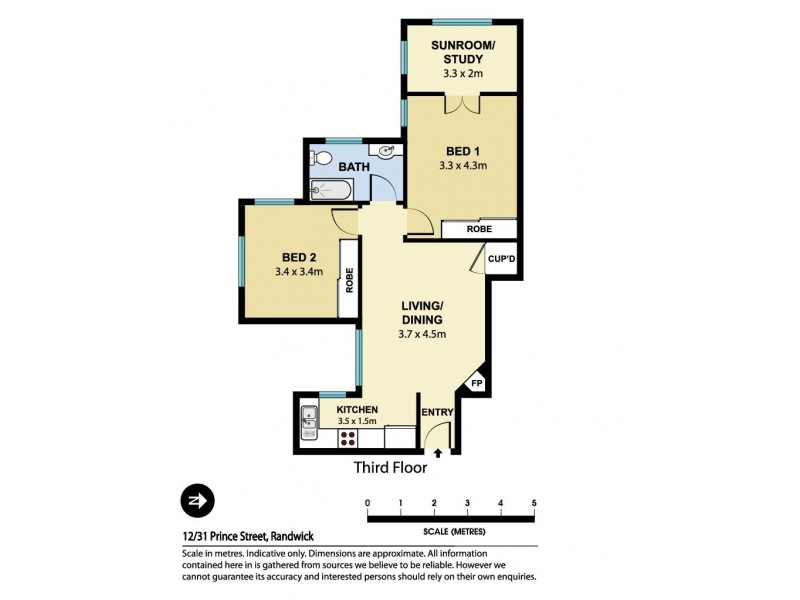12/31 Prince Street, Randwick NSW 2031 Floorplan
