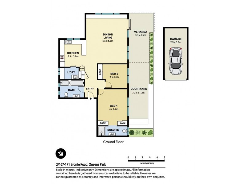 2/167-171 Bronte Road, Queens Park NSW 2022 Floorplan