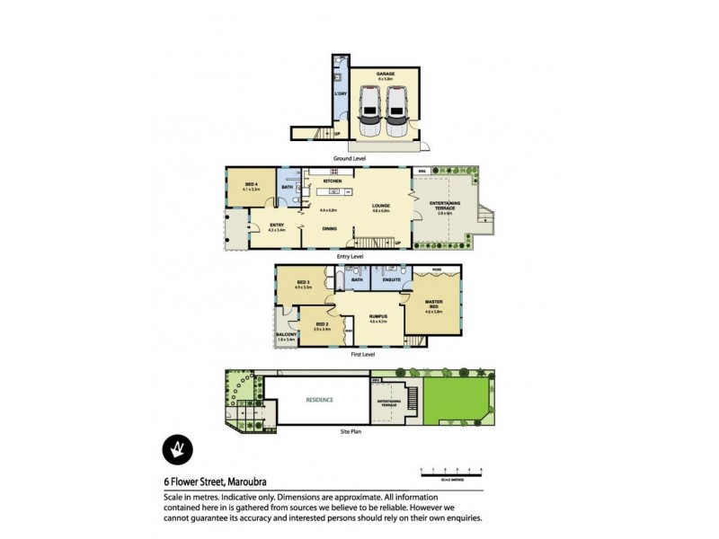 6 Flower Street, Maroubra NSW 2035 Floorplan
