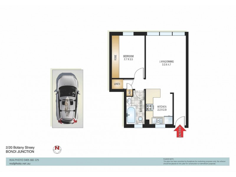 2/20 Botany Street, Bondi Junction NSW 2022 Floorplan