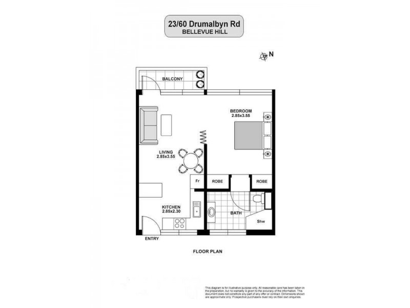 23/60 Drumalbyn Road, Bellevue Hill NSW 2023 Floorplan