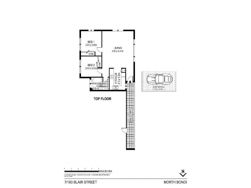 7/183 Blair Street, North Bondi NSW 2026 Floorplan