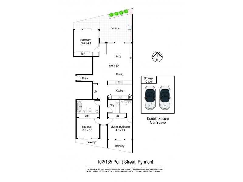 102/135 Point Street, Pyrmont NSW 2009 Floorplan