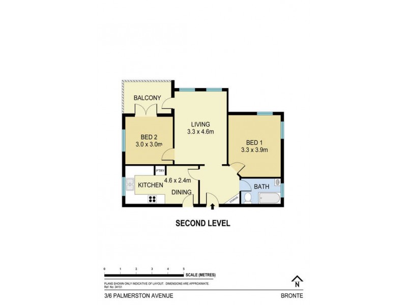 3/6 Palmerston Avenue, Bronte NSW 2024 Floorplan