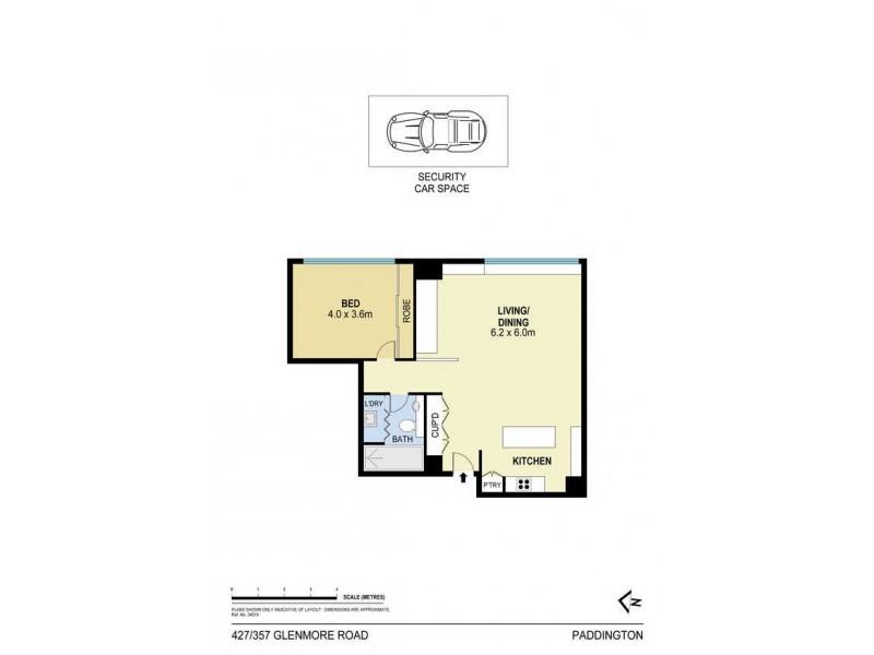 427/357 Glenmore Road, Paddington NSW 2021 Floorplan