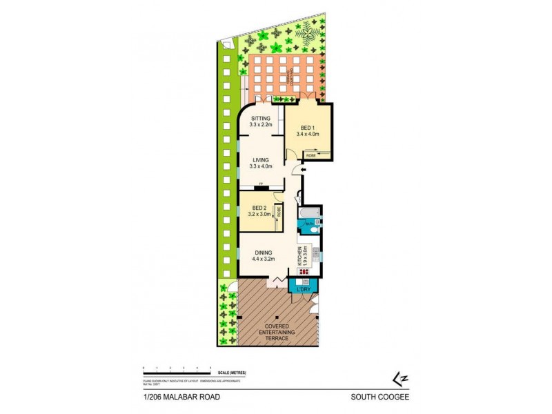 1/206 Malabar Road, South Coogee NSW 2034 Floorplan