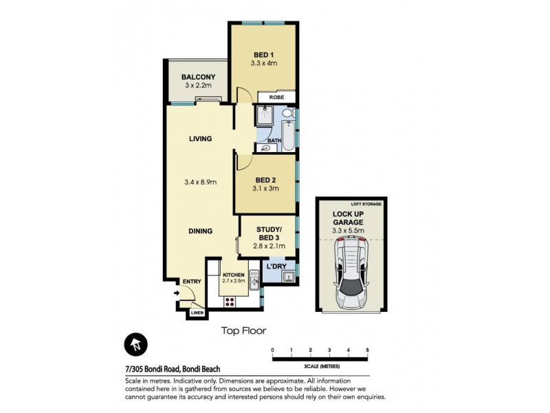 7/305 Bondi Road, Bondi Beach NSW 2026 Floorplan
