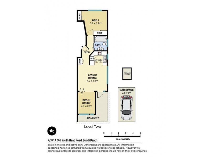 4/371A Old South Head Road, Bondi Beach NSW 2026 Floorplan