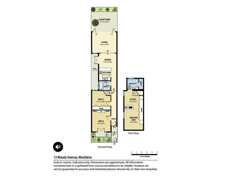 13 Woods Avenue, Woollahra NSW 2025 Floorplan