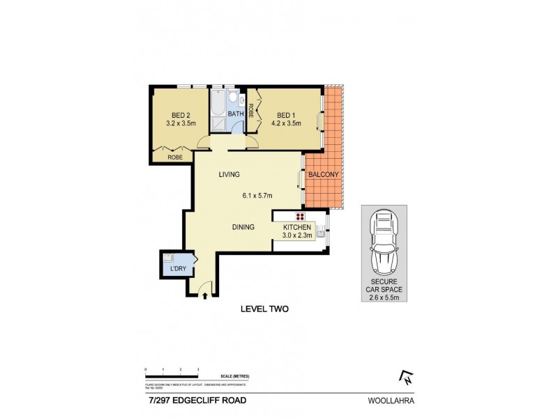 7/297 Edgecliiff Road, Woollahra NSW 2025 Floorplan