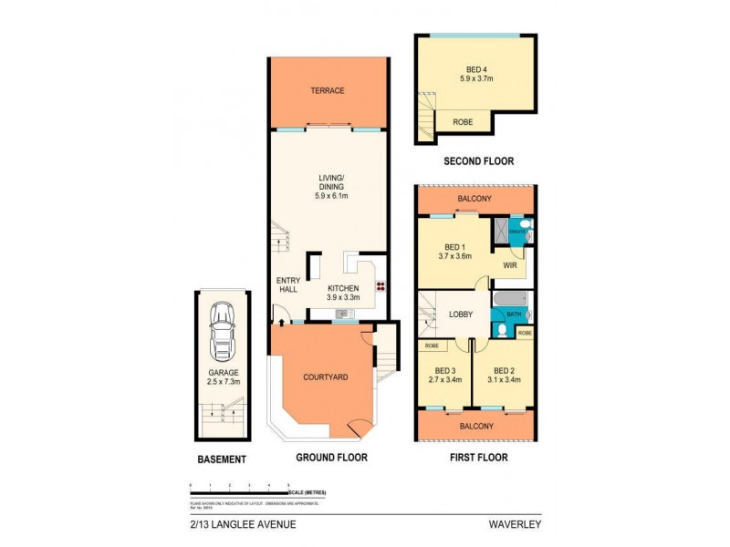 2/13-15 Langlee Avenue, Waverley NSW 2024 Floorplan