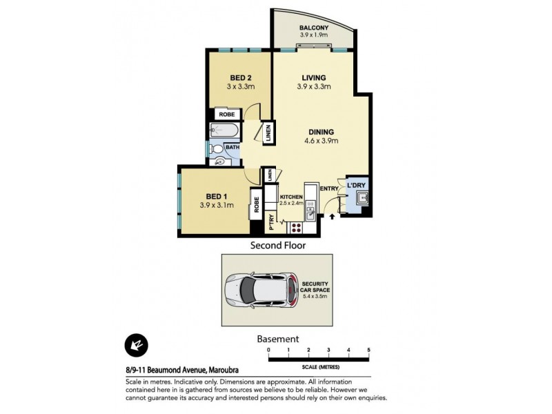 8/9-11 Beaumond Avenue, Maroubra NSW 2035 Floorplan
