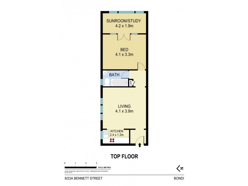 8/23A Bennett Street, Bondi NSW 2026 Floorplan