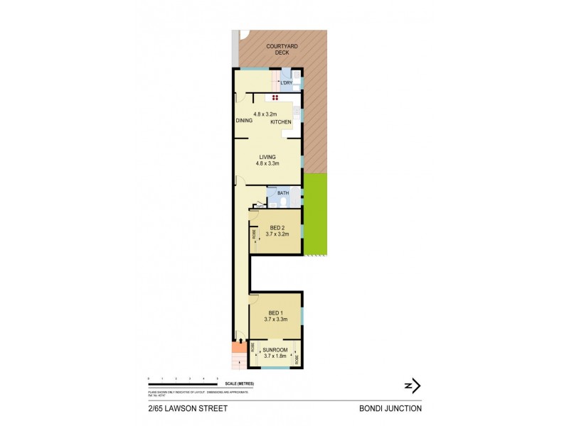 2/65 Lawson Street, Bondi Junction NSW 2022 Floorplan