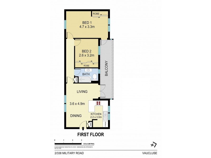 2/338 Military Road, Vaucluse NSW 2030 Floorplan