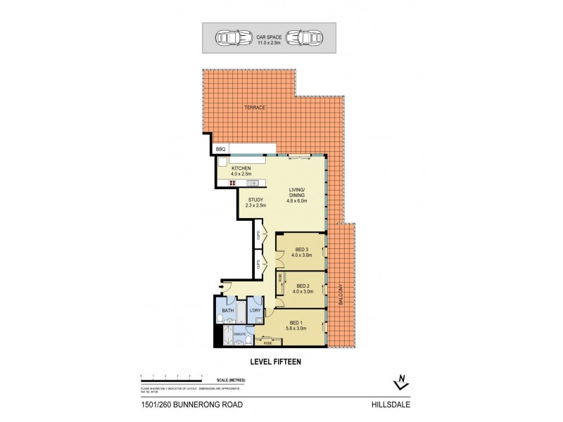 1501/260 Bunnerong Road, Hillsdale NSW 2036 Floorplan