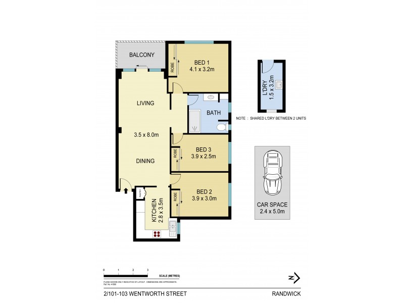 2/101-103 Wentworth Street, Randwick NSW 2031 Floorplan