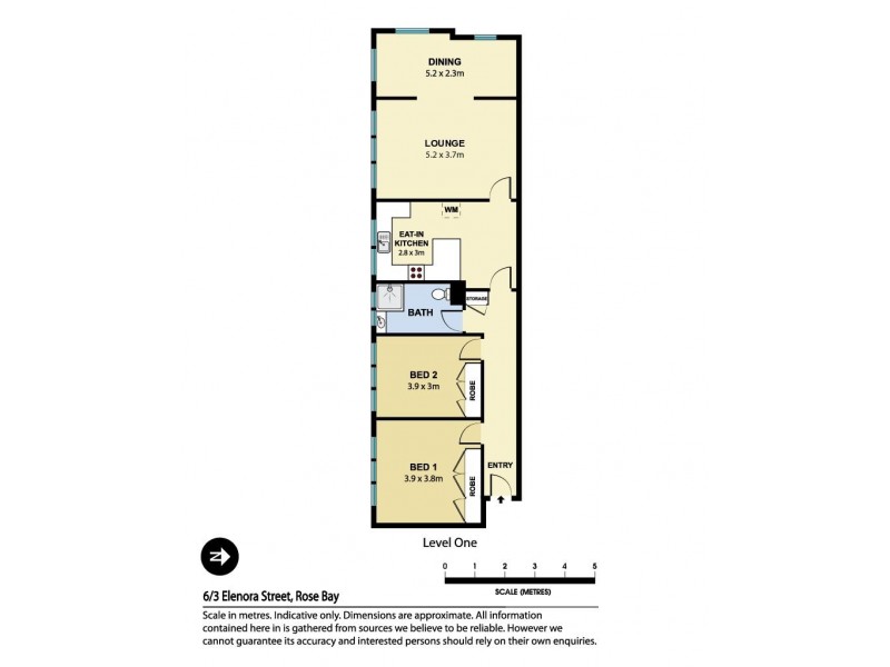 6/3 Elanora Street, Rose Bay NSW 2029 Floorplan