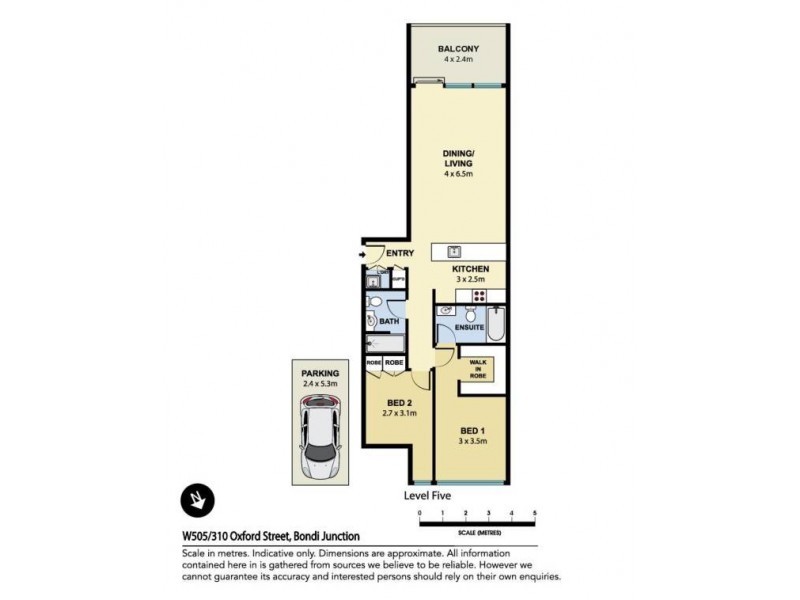 W505/310 Oxford Street, Bondi Junction NSW 2022 Floorplan