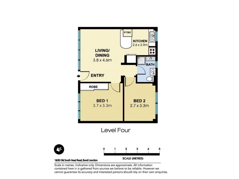 18/83 Old South Head Road, Bondi Junction NSW 2022 Floorplan