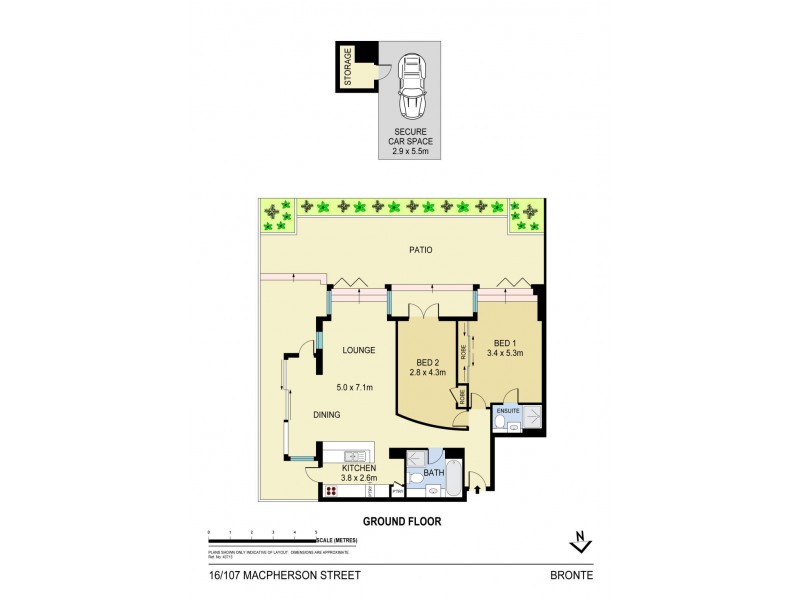 16/107 Macpherson Street, Bronte NSW 2024 Floorplan
