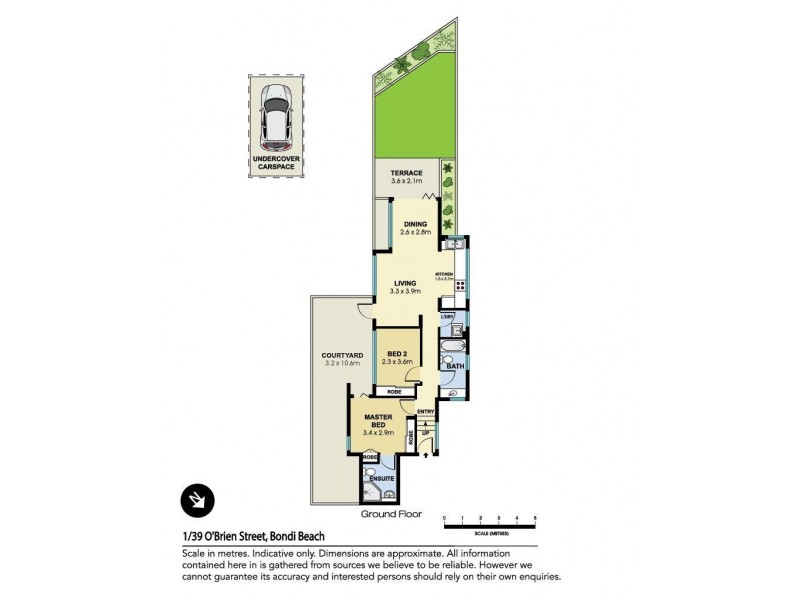 1/39 O’Brien Street, Bondi Beach NSW 2026 Floorplan