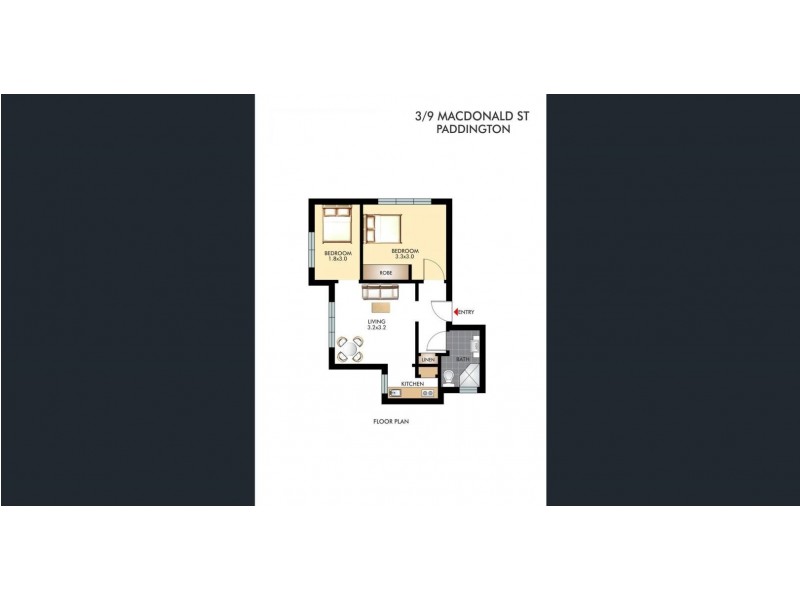 3/9 Macdonald Street, Paddington NSW 2021 Floorplan