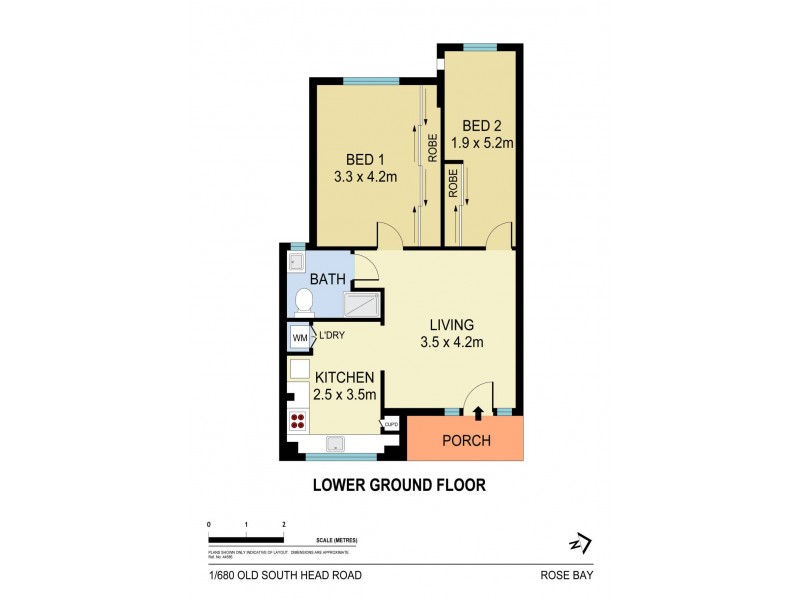 1/680 Old South Head Road, Rose Bay NSW 2029 Floorplan