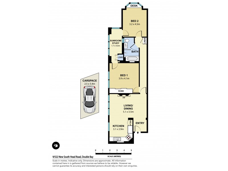 9/522 New South Head Road, Double Bay NSW 2028 Floorplan