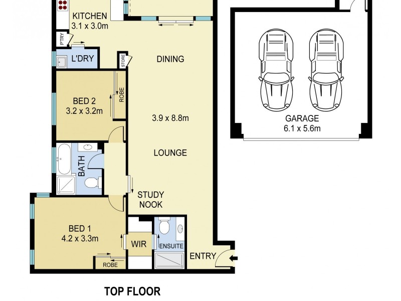 14/3-7 William Street, Rose Bay NSW 2029 Floorplan