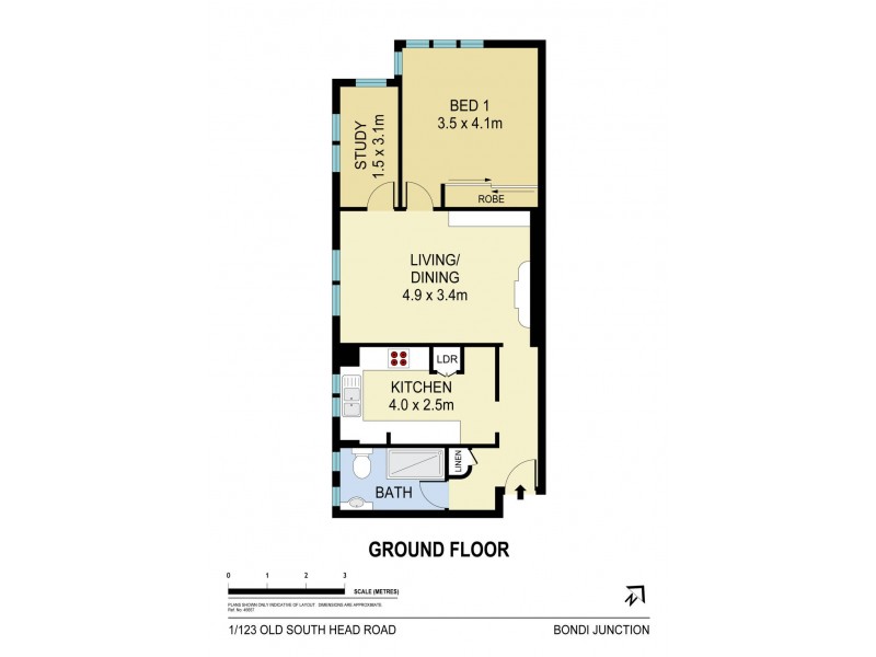 1/123 Old South Head Road, Bondi Junction NSW 2022 Floorplan