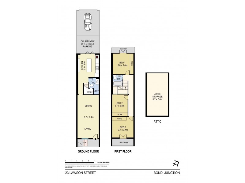 23 Lawson Street, Bondi Junction NSW 2022 Floorplan