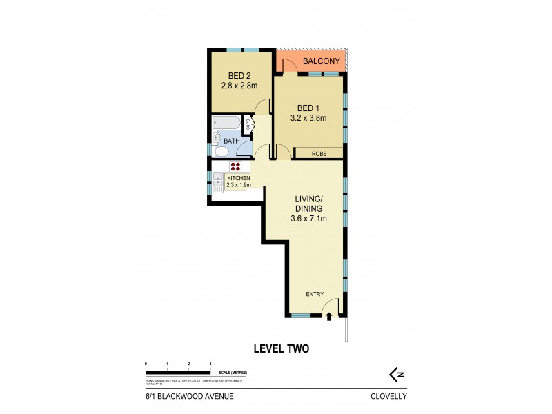6/1 Blackwood Avenue, Clovelly NSW 2031 Floorplan