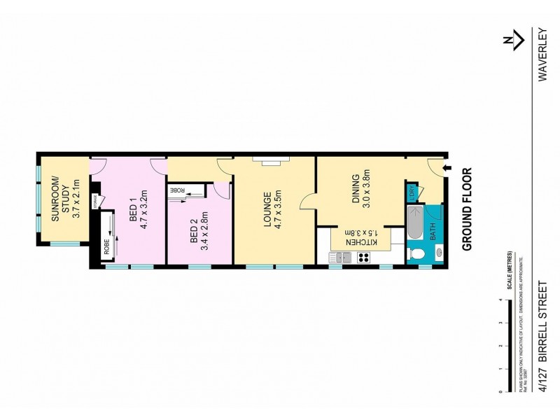 4/127 Birrell Street, Waverley NSW 2024 Floorplan