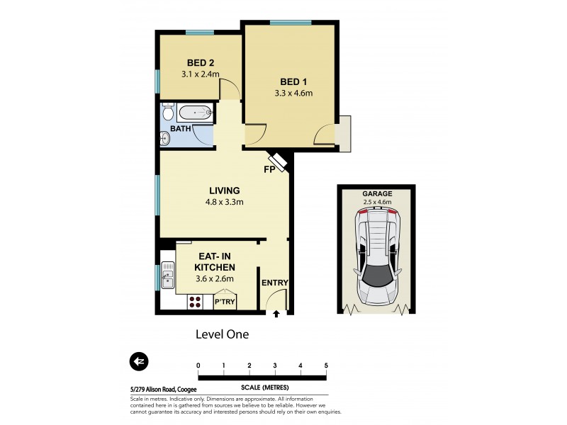 5/279 Alison Road, Coogee NSW 2034 Floorplan