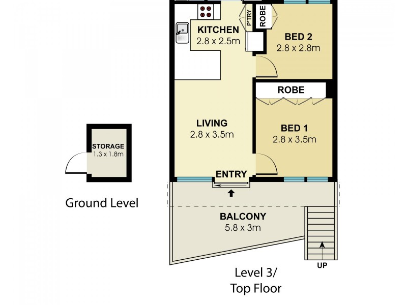2/4 Shaw Street, North Bondi NSW 2026 Floorplan