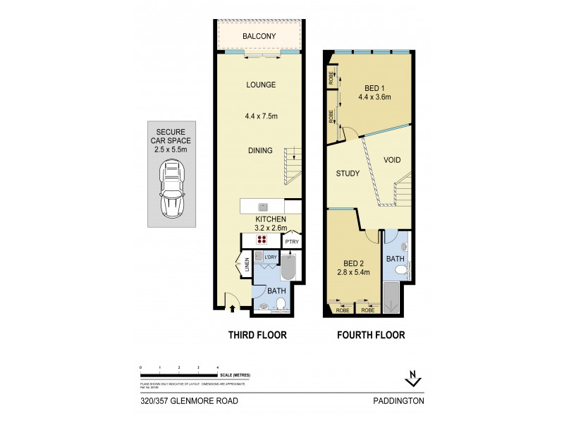 320/357 Glenmore Road, Paddington NSW 2021 Floorplan