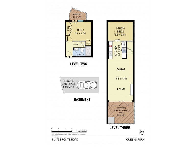 41/173 Bronte Road, Queens Park NSW 2022 Floorplan
