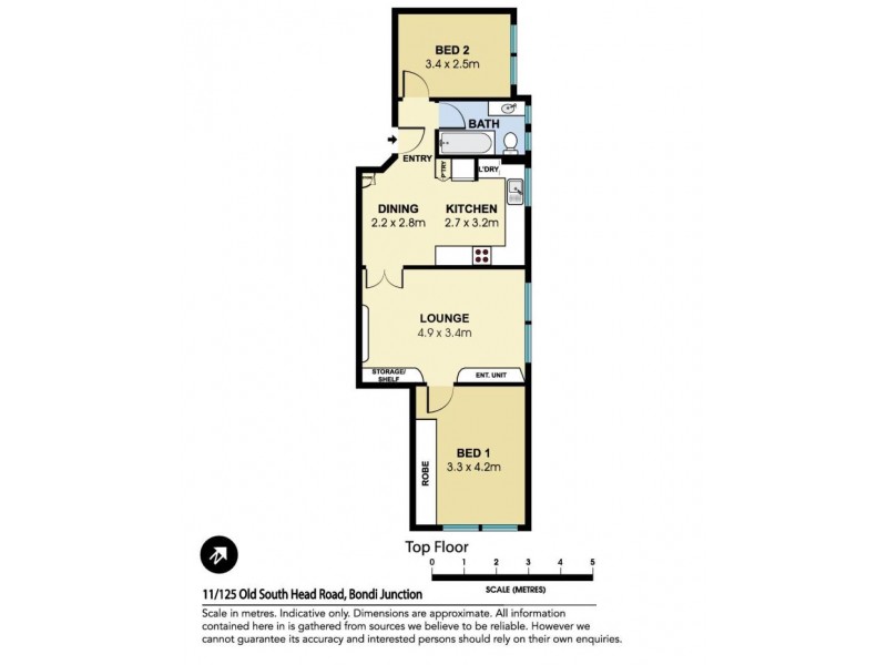 11/125 Old South Head Road, Bondi Junction NSW 2022 Floorplan