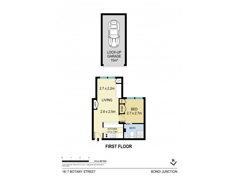 18/7 Botany Street, Bondi Junction NSW 2022 Floorplan