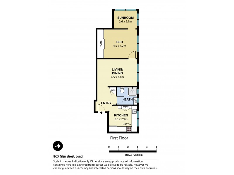 8/27 Glen Street, Bondi NSW 2026 Floorplan
