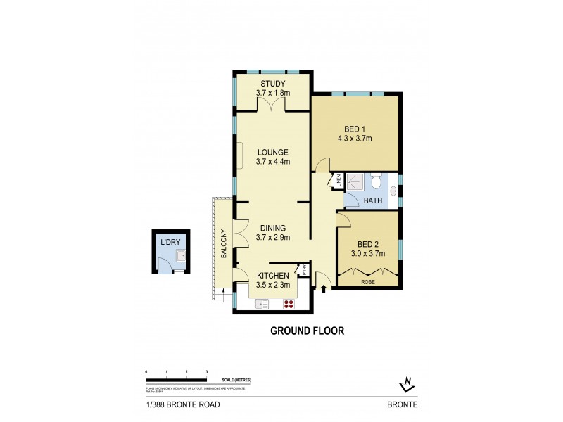 1/388 Bronte Road, Bronte NSW 2024 Floorplan