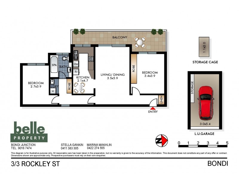 3/3 Rockley Street, Bondi NSW 2026 Floorplan