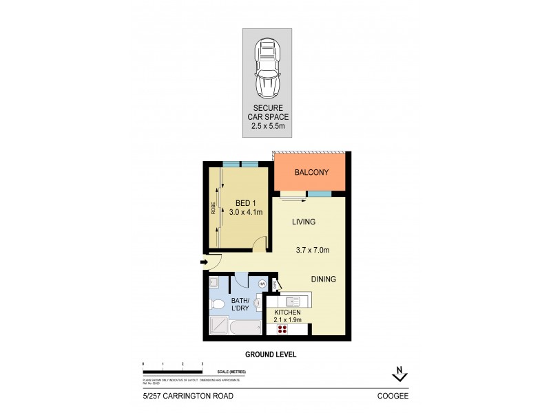 5/257-261 Carrington Road, Coogee NSW 2034 Floorplan