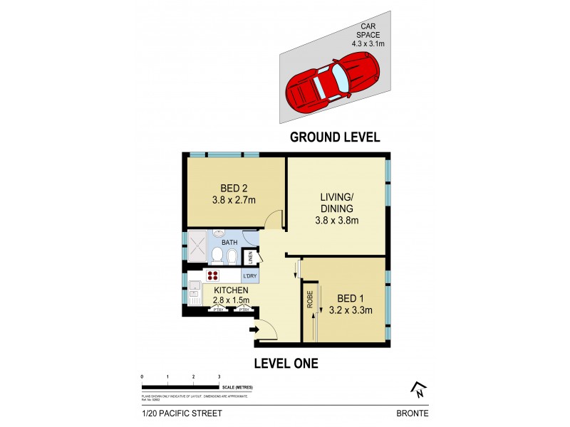 1/20 Pacific Street, Bronte NSW 2024 Floorplan