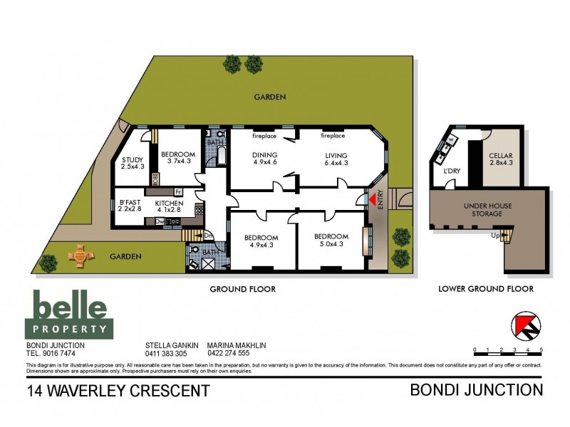 14 Waverley Crescent, Bondi Junction NSW 2022 Floorplan