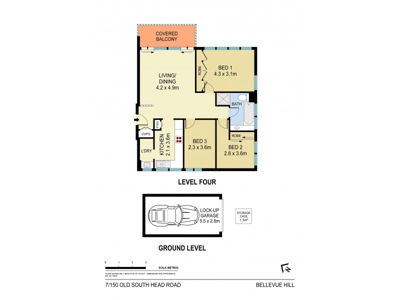 7/150 Old South Head Road, Bellevue Hill NSW 2023 Floorplan