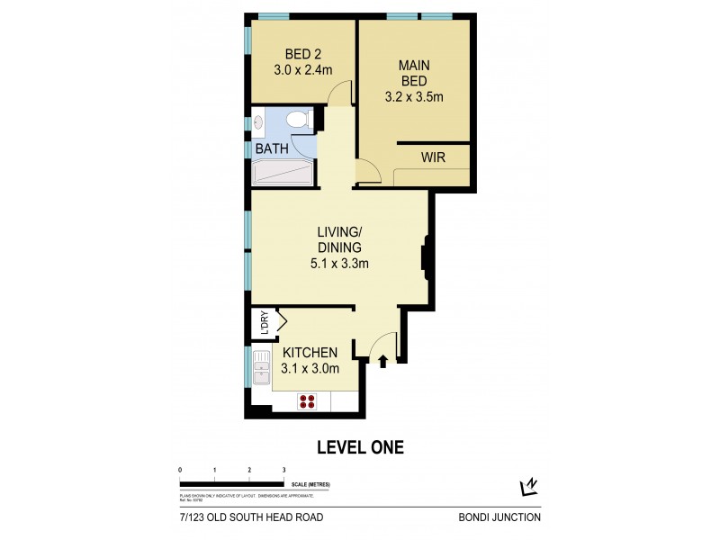 7/123 Old South Head Road, Bondi Junction NSW 2022 Floorplan
